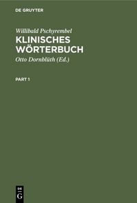 Produktbild: Klinisches W&ouml;rterbuch