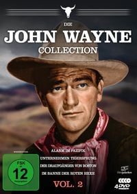 Produktbild: Die John Wayne Collection - Vol. 2 (Alarm im Pazifik / Unternehmen Tigersprung / Der Draufg&auml;nger von Boston / Im Banne der roten Hexe) [4 DVDs]