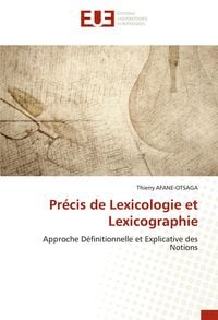Produktbild: Pr&eacute;cis de Lexicologie et Lexicographie