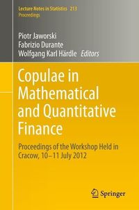 Produktbild: Copulae in Mathematical and Quantitative Finance