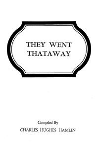 Produktbild: They Went Thataway. Three Volumes in One