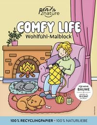 Produktbild: Comfy Life: Wohlf&uuml;hl-Malbuch - Cozy Coloring | Ausmalen und entspannen