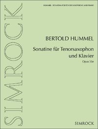 Produktbild: Sonatine f&uuml;r Tenorsaxophon und Klavier