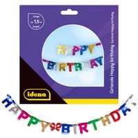 Produktbild: Idena Girlande Happy Birthday 1,5m