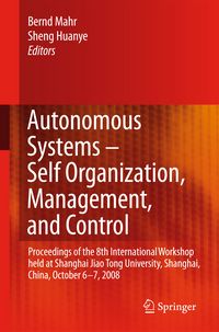 Produktbild: Autonomous Systems &ndash; Self-Organization, Management, and Control