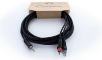 Produktbild: Cordial 14857 Klinke / Cinch Audio Y-Adapter [1x Klinkenstecker 3.5 mm - 2x Cinch-Stecker] 5 m Schwarz PVC-Mantel, Zwillingsleitung