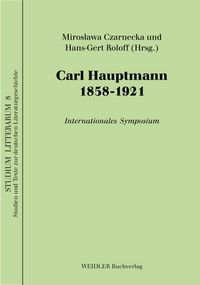 Produktbild: Carl Hauptmann 1858-1921