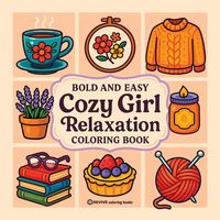 Produktbild: Bold & Easy Cozy Girl Relaxation Coloring Book