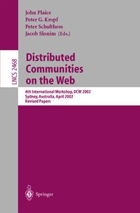 Produktbild: Distributed Communities on the Web