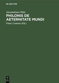 Produktbild: Philonis De aeternitate mundi
