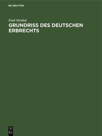 Produktbild: Grundri&szlig; des deutschen Erbrechts