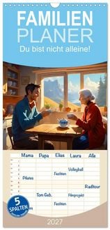 Produktbild: Familienplaner 2027 - Du bist nicht alleine! mit 5 Spalten (Wandkalender, 21 x 45 cm) CALVENDO