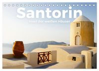 Produktbild: Santorin - Insel der wei&szlig;en H&auml;user (Tischkalender 2026 DIN A5 quer), CALVENDO Monatskalender