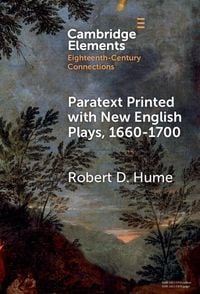 Produktbild: Paratext Printed with New English Plays, 1660-1700