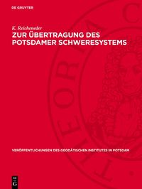 Produktbild: Zur &Uuml;bertragung des Potsdamer Schweresystems