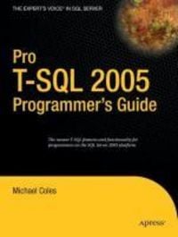 Produktbild: Pro T-SQL 2005 Programmer's Guide
