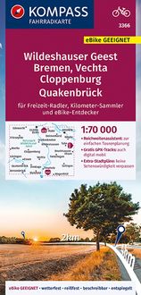 Produktbild: KOMPASS Fahrradkarte 3366 Wildeshauser Geest - Vechta - Cloppenburg 1:70.000