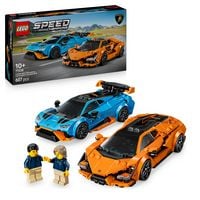 Produktbild LEGO Speed Champions Lamborghini Revuelto und Huracán STO 77238 Rennauto