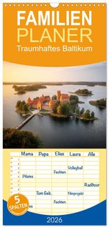 Produktbild: Familienplaner 2026 - Traumhaftes Baltikum mit 5 Spalten (Wandkalender, 21 x 45 cm) CALVENDO