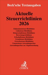 Produktbild: Aktuelle Steuerrichtlinien 2026