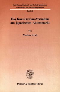 Produktbild: Das Kurs-Gewinn-Verh&auml;ltnis am japanischen Aktienmarkt.