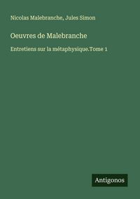 Produktbild: Oeuvres de Malebranche