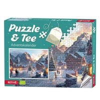 Produktbild: Puzzle & Bio-Tee-Adventskalender Motiv Eislaufen