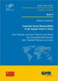 Produktbild: Corporate Social Responsibility in der Supply Chain in China