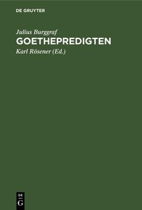 Produktbild: Goethepredigten