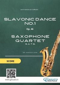 Produktbild: Saxophone Quartet: Slavonic Dance no.1 by Dvor&aacute;k (score)