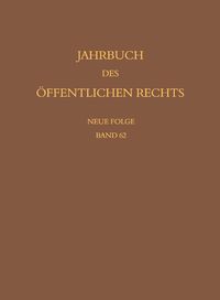 Produktbild: Jahrbuch des &ouml;ffentlichen Rechts der Gegenwart. Neue Folge