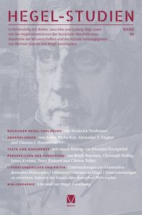 Produktbild: Hegel-Studien Band 50