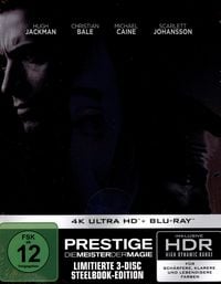 Produktbild: Prestige: Die Meister der Magie - Steelbook (4K Ultra HD) (+ Blu-ray) (+ Bonus-Blu-ray)