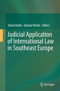 Produktbild: Judicial Application of International Law in Southeast Europe
