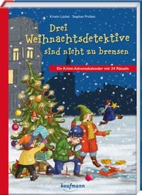 Produktbild: Drei Weihnachtsdetektive sind nicht zu bremsen. Ein Krimi-Adventskalender mit 24 R&auml;tseln