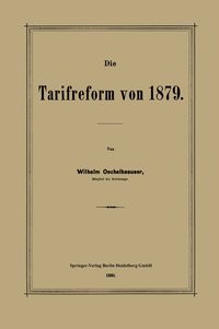 Produktbild: Die Tarifreform von 1879