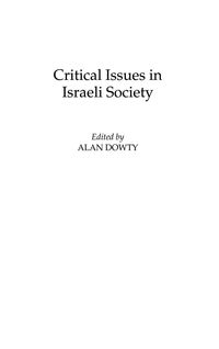 Produktbild: Critical Issues in Israeli Society