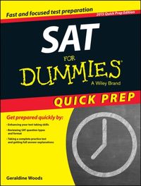Produktbild: Woods, G: SAT for Dummies 2015 Quick Prep