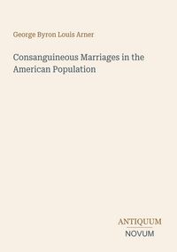 Produktbild: Consanguineous Marriages in the American Population