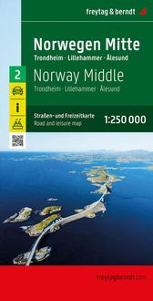 Bild vom Artikel Norwegen Mitte, Straßen- und Freizeitkarte 1:250.000, freytag & berndt vom Autor 