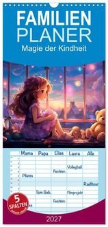 Produktbild: Familienplaner 2027 - Magie der Kindheit mit 5 Spalten (Wandkalender, 21 x 45 cm) CALVENDO