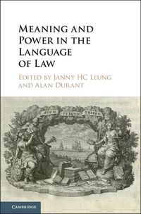 Produktbild: Meaning and Power in the Language of Law