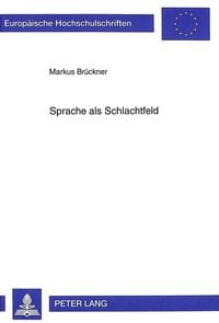 Produktbild: Sprache als Schlachtfeld