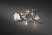 Produktbild: Konstsmide 3724-103 Mini-Lichterkette Au&szlig;en batteriebetrieben Anzahl Leuchtmittel 20 LED Warmwei&szlig; Beleuchtete L&auml;nge: 1.9m Timer
