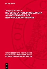Produktbild: Die Zirkulationsproblematik als Bestandteil der Reproduktionstheorie