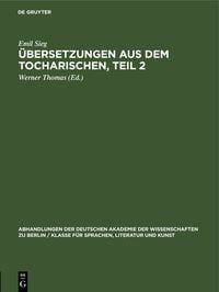 Produktbild: &Uuml;bersetzungen aus dem Tocharischen, Teil 2
