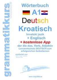 Produktbild: W&ouml;rterbuch Deutsch - KROATISCH- Englisch Niveau A1