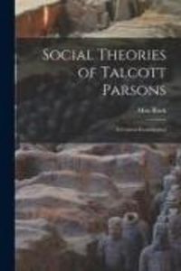 Produktbild: Social Theories of Talcott Parsons