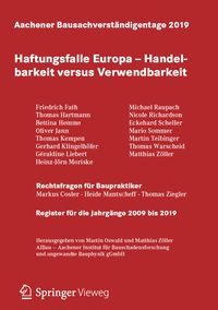 Produktbild: Aachener Bausachverst&auml;ndigentage 2019