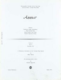 Produktbild: A Dedicatory Inscription of the Urartian King Ispuini; Ein Mittelassyrischer ba'iru